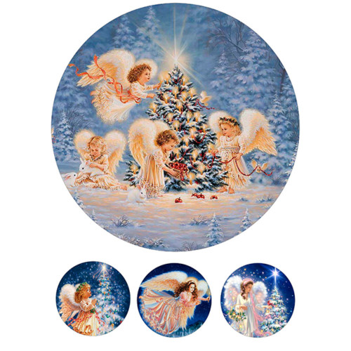 Вафельная картинка Рождественские ангелочки