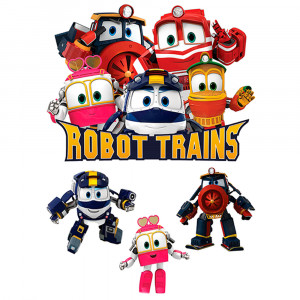 Вафельная картинка Роботы-поезда 