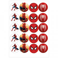 Вафельная картинка на капкейки Человек-паук 7