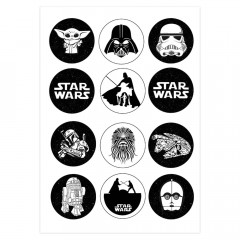 Вафельная картинка на капкейки Star Wars