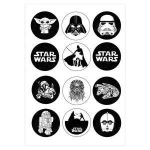Вафельная картинка на капкейки Star Wars