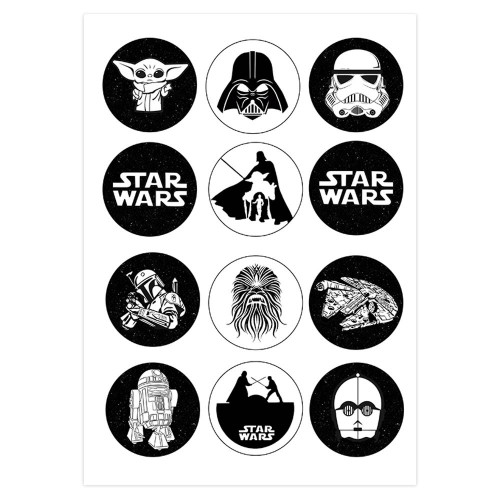 Вафельна картинка на капкейки Star Wars