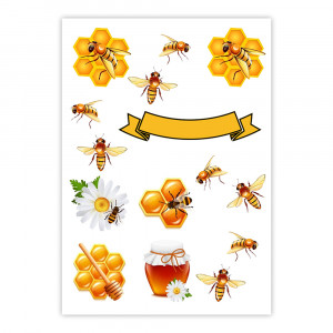 Вафельная картинка Пчелы
