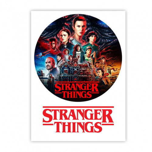 Вафельная картинка Очень странные дела 1