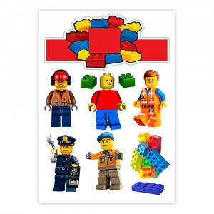 Вафельная картинка Фигурки Lego