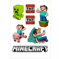  Вафельна картинка Герої Minecraft 1