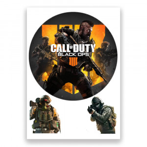 Вафельная картинка на торт Call of Duty 2