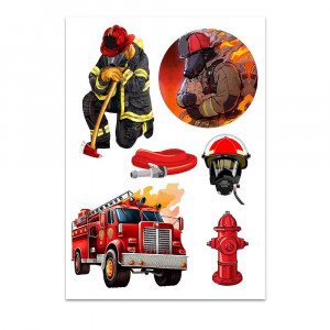 Вафельна картинка Пожежнику