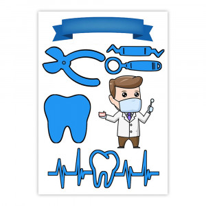 Вафельная картинка Стоматологу