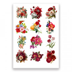 Вафельна картинка Яскраві квіти