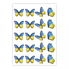 Вафельна картинка Метелики UA 2