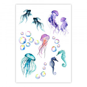 Вафельная картинка Медузы