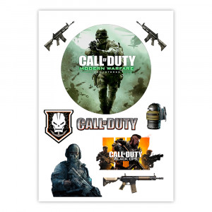 Вафельная картинка на торт Call of Duty