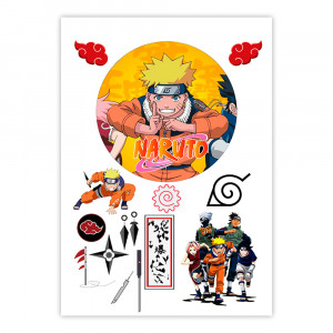 Вафельная картинка на торт Символы Naruto