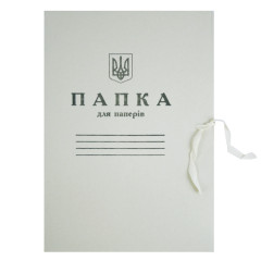 Папка картонная на завязках А4