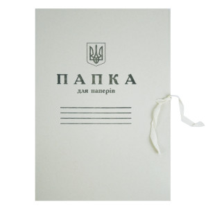 Папка картонна на зав'язках А4