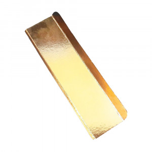 Подложка под эклеры золотая двусторонняя 16х4(7) см 