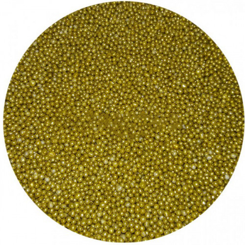Кондитерська посипка Кульки золоті італійські, 2 мм, 50 г