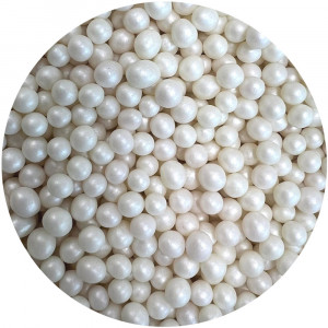 Рисовые шарики Белые перламутровые 5 мм ALBA 50 г