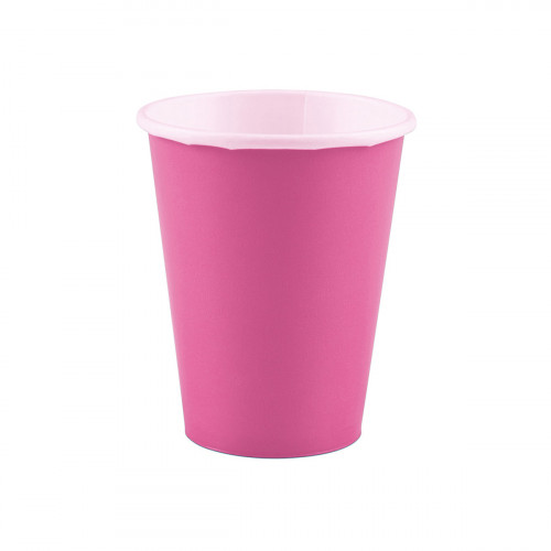 Склянка паперова Яскраво-рожева 266 мл 8 шт