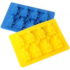 Силіконова форма Лего чоловічки, 8 шт