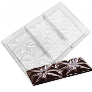 Полікарбонатна форма Шоколадна плитка Едельвейс, 3шт