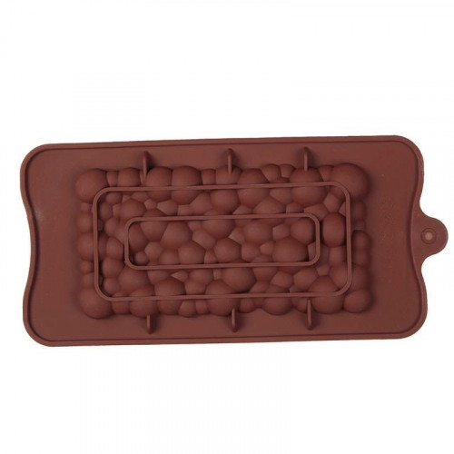 Силіконова форма Плитка шоколаду Бульбашки