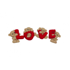 Набір шоколадних фігурок Ведмедики Love 4 шт Slado