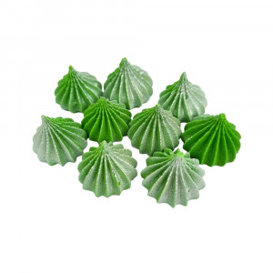 Безе-міні Зелені із срібним сяйвом Slado 9 шт