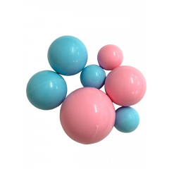 Шоколадные Сферы Розово-Голубые 7 шт