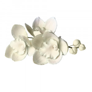 Сахарное украшение Цветы орхидеи Белые Slado