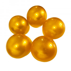 Желатинові кульки золотисті, 5 шт 