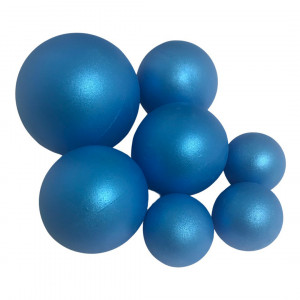 Шоколадные Сферы перламутровые синие 7 шт
