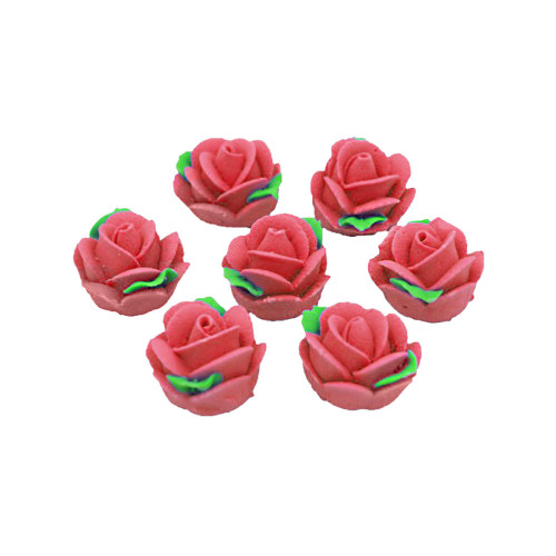 Набор сахарных украшений Розочки мини розовые