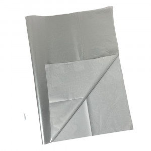 Бумага тишью металлизированная Серебро, 50*70 см, 5 шт