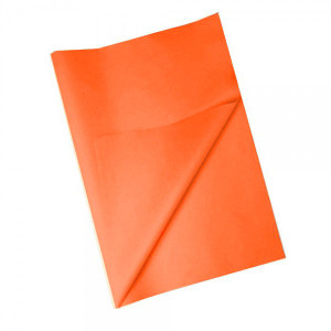 Бумага тишью оранжевая Autumn orange, 50*70 см, 5 шт 