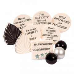 Набір цукрового декору Для чоловіків чорний