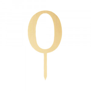 Пластиковый топер-цифра 0