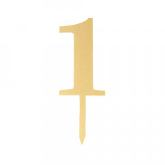 Пластиковый топер-цифра 1