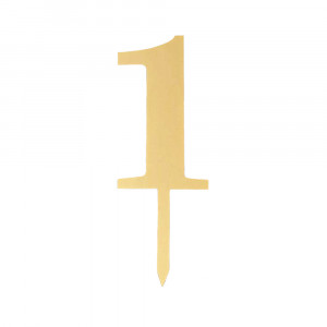 Пластиковый топер-цифра 1