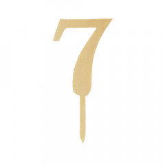 Пластиковый топер-цифра 7