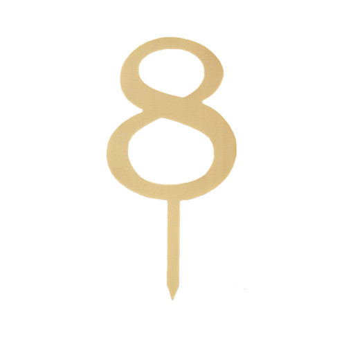 Пластиковый топер-цифра 8