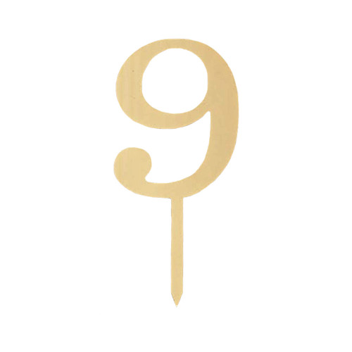 Пластиковый топер-цифра 9
