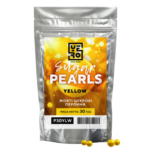 Посипка жовті кульки перлини Yero Colors 5 мм 30 г