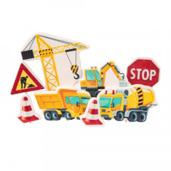 Набор сахарных топеров Строительные машины