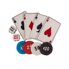 Набор сахарного декора Казино