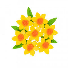 Набор сахарного декора Цветы нарцисс Желтый