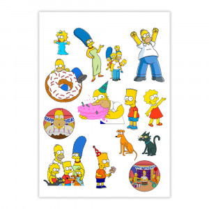 Вафельная картинка The Simpsons Персонажи