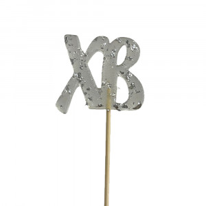 Леденец из изомальта ХВ с сусальным серебром