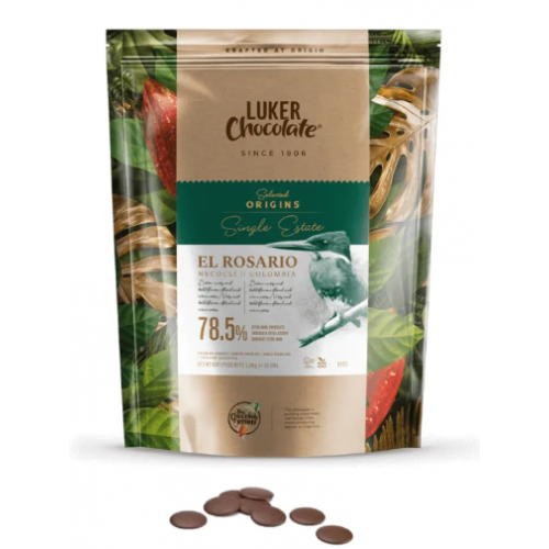 Шоколад экстра черный El Rosario 78.5% Luker Chocolate 2.5 кг